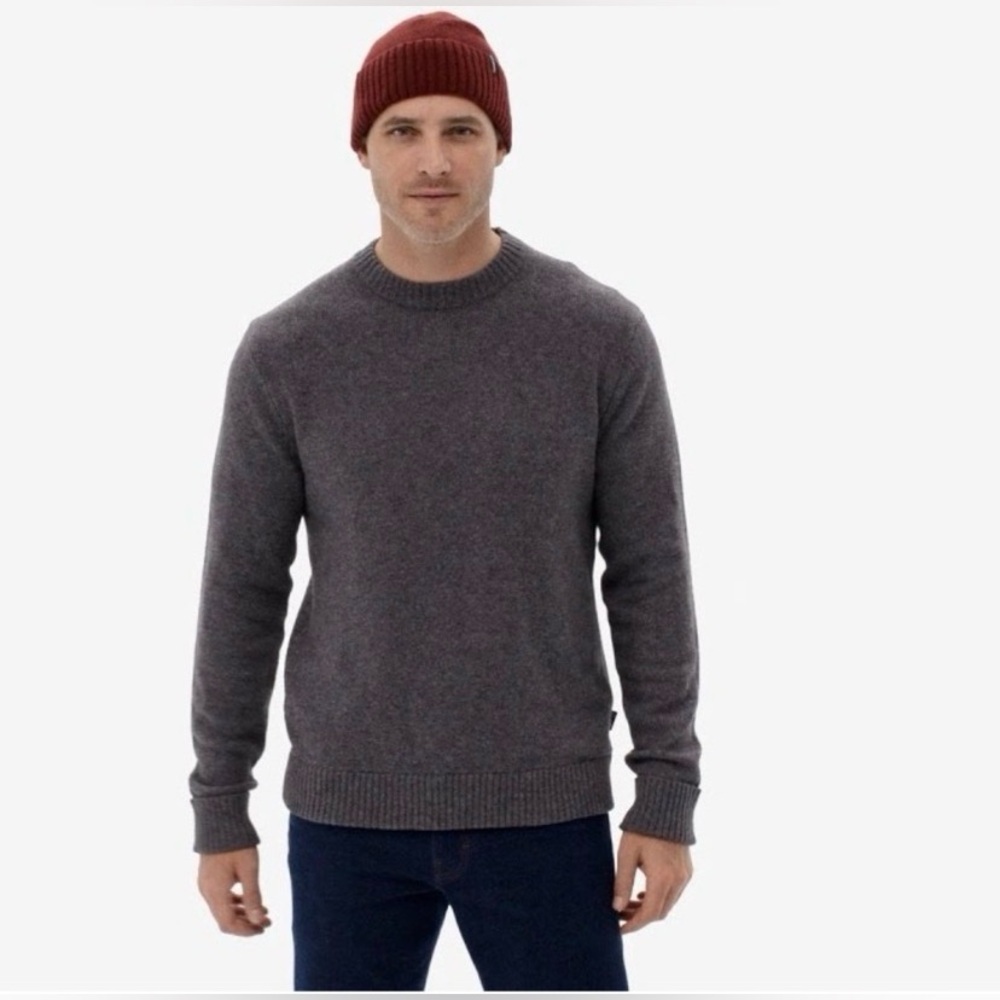 NWOT Patagonia Men's Recycled Wool-Blend Sweater Gray Long Sleeve Fall M 50655